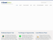 Tablet Screenshot of grantselect.com